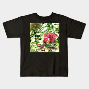 Palm Leaves seamless pattern Kids T-Shirt